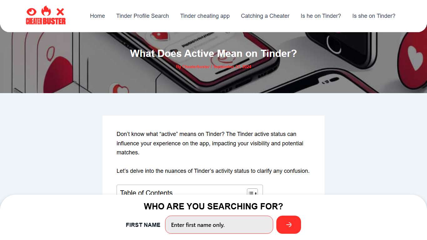 What Does Active Mean on Tinder? - Cheaterbuster